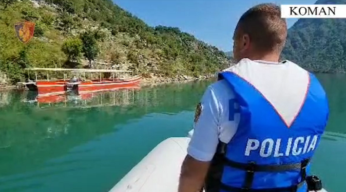 Operacion policor në liqenin e Komanit/ Konstatohen varka artizanale, një traget dhe skafë të pasigurtë ose pa dokumentacion