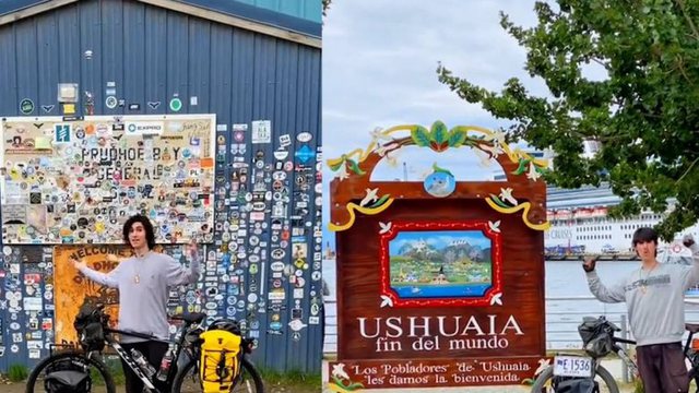 Me biçikletë në 14 shtete, aventura e sportistit që shkoi nga Alaska në Argjentinë
