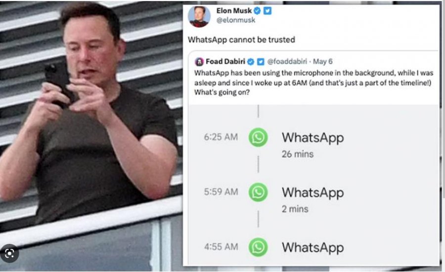 Musk kritikon aplikacionin në pronësi të Zuckerberg: WhatsApp nuk mund t’i besohet