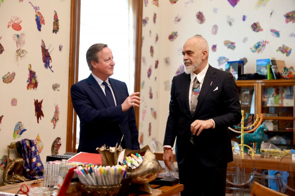Rama pret Cameron në Kryeministri: Mik i çmuar i shqiptarisë