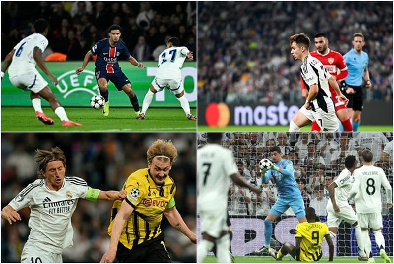 Spektakël në Madrid, Reali përmbys Dortmund, Juve bie në Champions