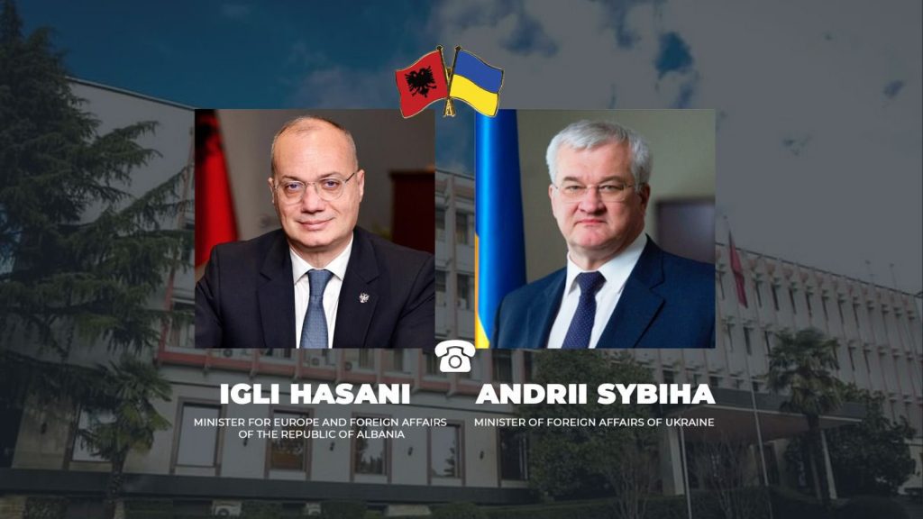 Hasani-Sybiha: Shqipëria, angazhim të palëkundur për integritetin territorial të Ukrainës