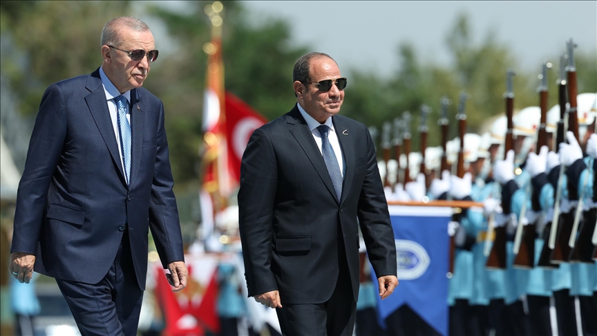 Presidenti Erdoğan pret me ceremoni zyrtare presidentin egjiptian, Al-Sisi